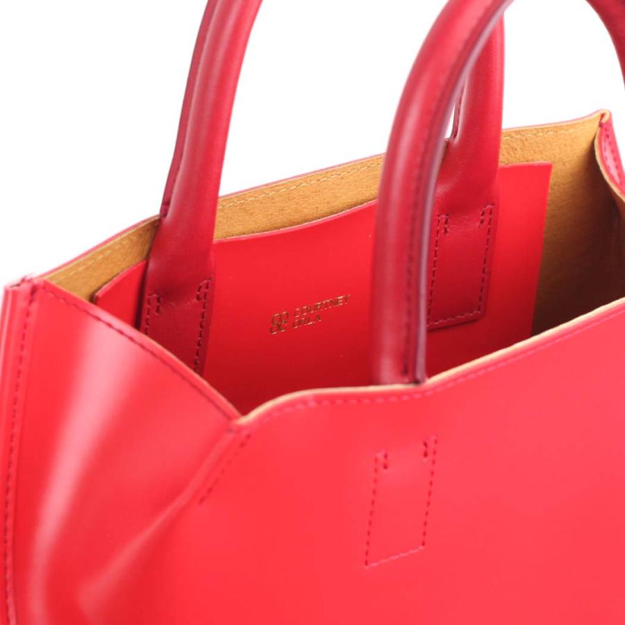 COURTNEY ORLA（コートニーオーラ） SLOPE TOTE s レッド/キャメル