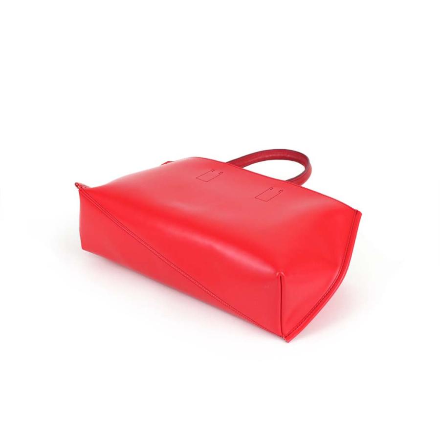 COURTNEY ORLA (コートニーオーラ) SLOPE WIDE TOTE s レッド/キャメル SLO23SPV011003RD/CAM 横長 トートバッグ 赤  シンプル 無地 鞄 ビジネス 通勤 仕事 … | COURTNEY ORLA | 03