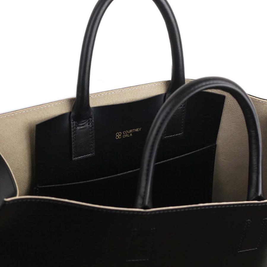 COURTNEY ORLA (コートニーオーラ) SLOPE TOTE l ブラック/パールグレー SLO23SPV011004BK/PLG トートバッグ 大容量 A4 黒 シンプル 無地 鞄 ビジネス 通勤 仕… | COURTNEY ORLA | 06