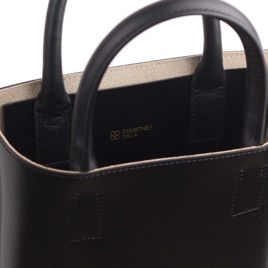 COURTNEY ORLA (コートニーオーラ) CURVE TOTE s ブラック/パールグレー CRV22FPV014001BK/PLG トートバッグ A5 黒 シンプル 無地 鞄 ビジネス 通勤 仕事 FE… | COURTNEY ORLA | 06