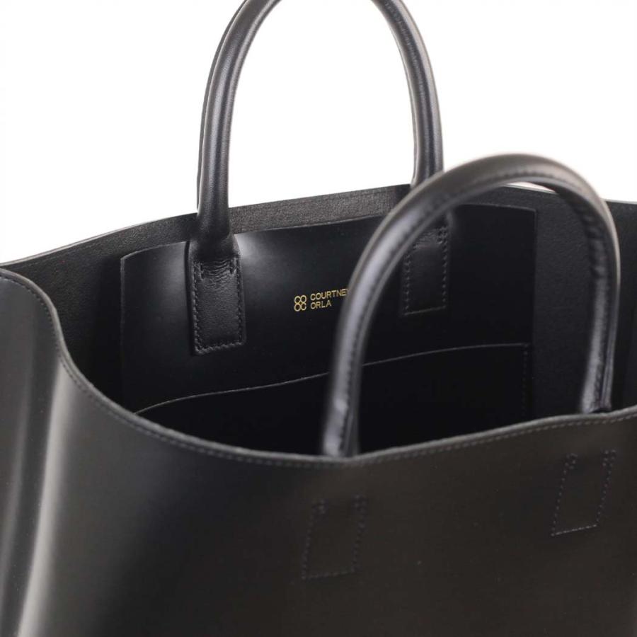 COURTNEY ORLA (コートニーオーラ) CURVE TOTE l ブラック/ブラック CRV22FPV014003BK/BK トートバッグ 大容量 A4 黒 シンプル 無地 鞄 ビジネス 通勤 仕事 … | COURTNEY ORLA | 06