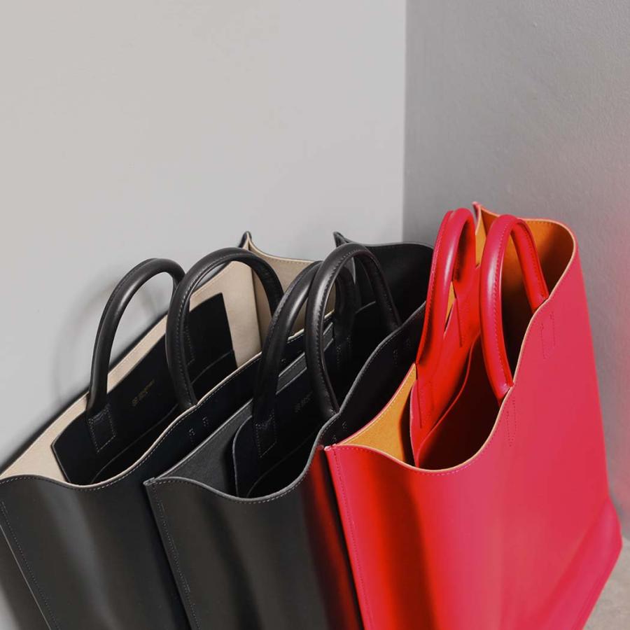 COURTNEY ORLA (コートニーオーラ) CURVE TOTE l ブラック/パールグレー CRV22FPV014003BK/PLG トートバッグ 大容量 A4 黒 シンプル 無地 鞄 ビジネス 通勤 仕… | COURTNEY ORLA | 06