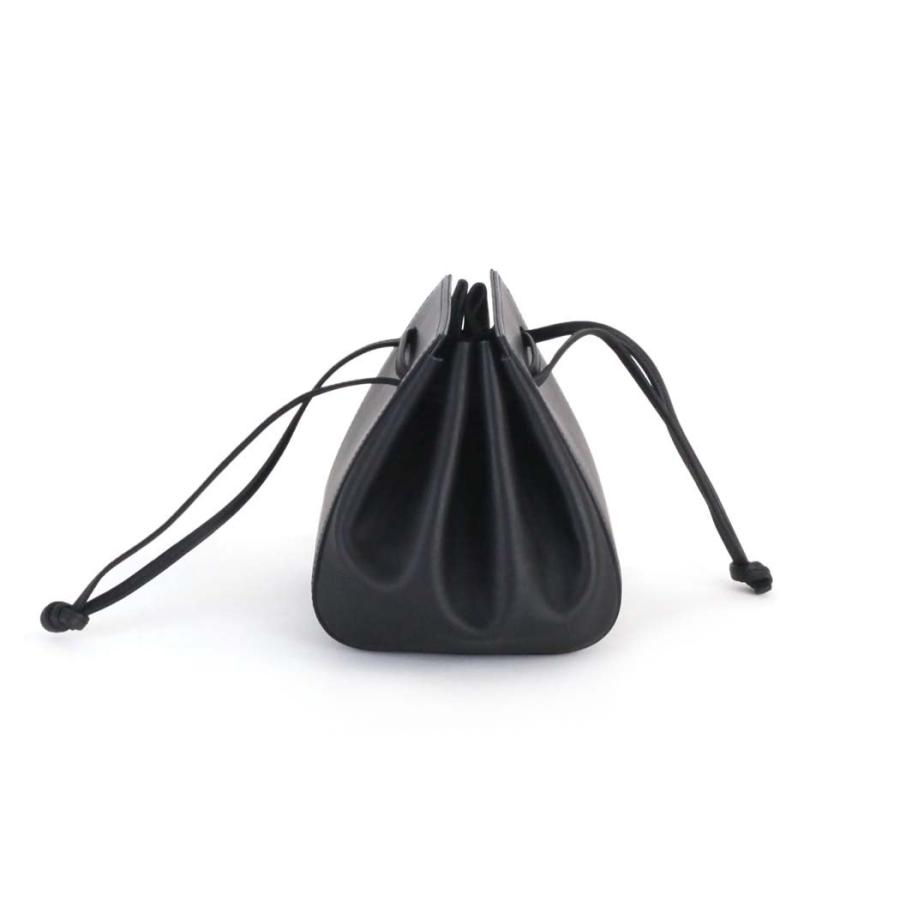 COURTNEY ORLA (コートニーオーラ) ORB s ブラック スムースレザー ORB22FCL013003BK ミニ 巾着 バッグ 黒 大きく開く 小さい シンプル 無地 鞄 ビジネス 通勤… | COURTNEY ORLA | 02