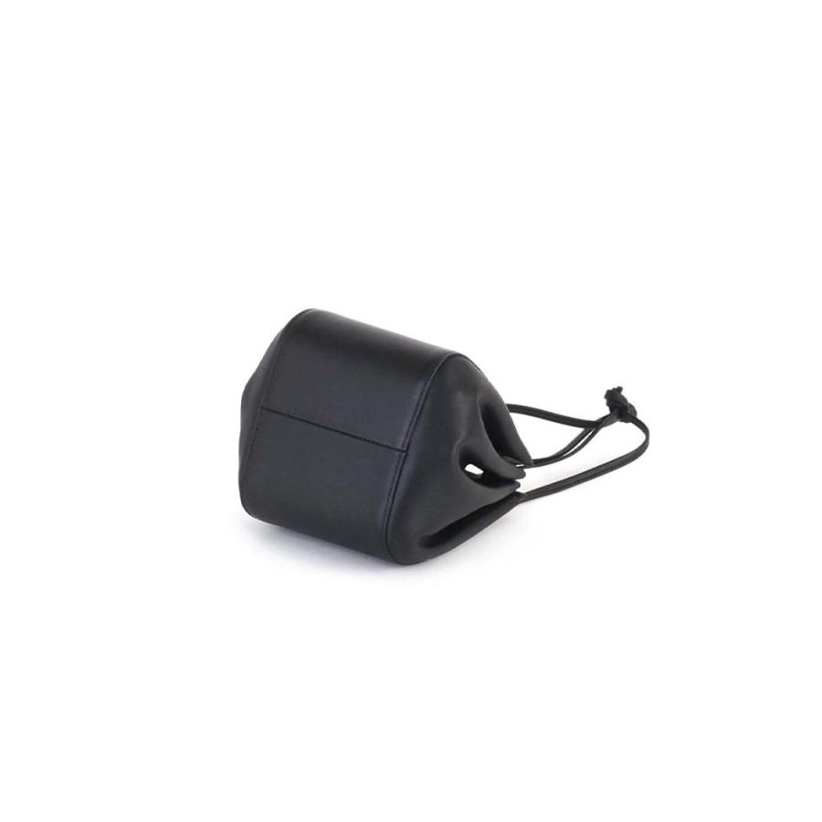 COURTNEY ORLA (コートニーオーラ) ORB s ブラック スムースレザー ORB22FCL013003BK ミニ 巾着 バッグ 黒 大きく開く 小さい シンプル 無地 鞄 ビジネス 通勤… | COURTNEY ORLA | 06