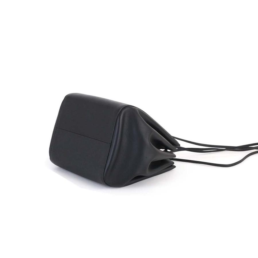 COURTNEY ORLA (コートニーオーラ) ORB m ブラック スムースレザー ORB23SCL013005BK ミニ 巾着 バッグ 黒 大きく開く 肩掛け シンプル 無地 鞄 ビジネス 通勤… | COURTNEY ORLA | 03