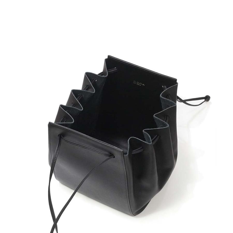 COURTNEY ORLA (コートニーオーラ) ORB m ブラック スムースレザー ORB23SCL013005BK ミニ 巾着 バッグ 黒 大きく開く 肩掛け シンプル 無地 鞄 ビジネス 通勤… | COURTNEY ORLA | 04