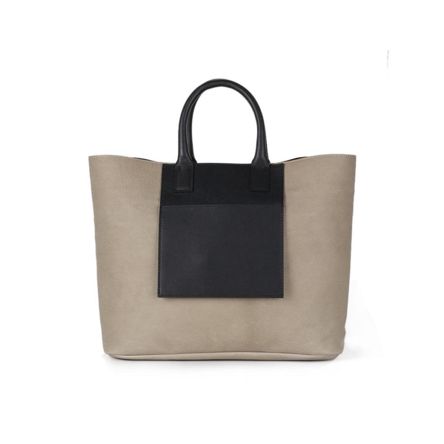 COURTNEY ORLA (コートニーオーラ) / INVERSE TOTE m レザー トートバッグ - ブラック/パールグレー INV23SPL015002PLG/BK | COURTNEY ORLA