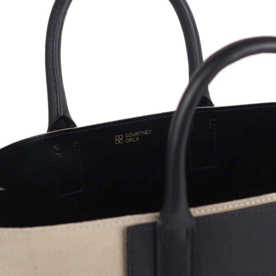 COURTNEY ORLA (コートニーオーラ) / INVERSE TOTE m レザー トートバッグ - ブラック/パールグレー INV23SPL015002PLG/BK | COURTNEY ORLA | 04