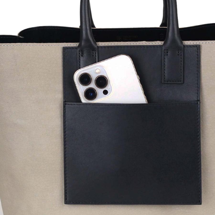 COURTNEY ORLA (コートニーオーラ) / INVERSE TOTE m レザー トートバッグ - ブラック/パールグレー INV23SPL015002PLG/BK | COURTNEY ORLA | 09