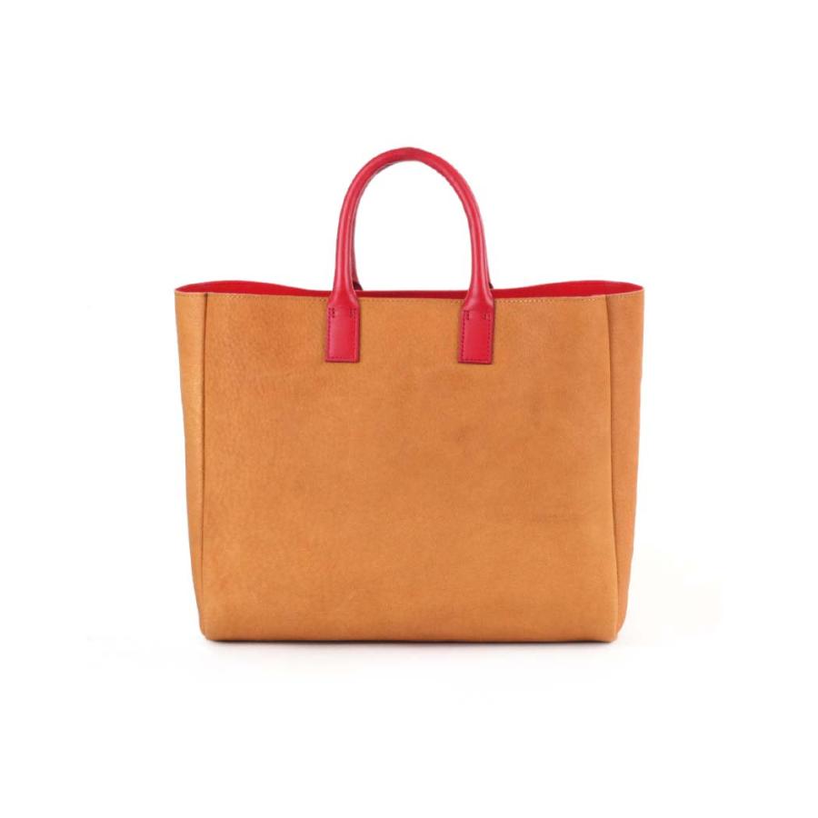 COURTNEY ORLA (コートニーオーラ) / INVERSE TOTE m レザー トートバッグ - レッド/キャメル INV23SPL015002CAM/RE | COURTNEY ORLA | 02