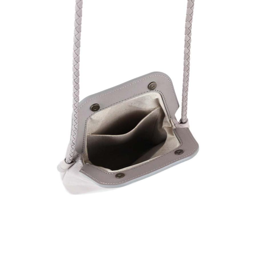 Ense (アンサ) / pens503 gamaguchi sacoche ガマグチ サコッシュ レザー ミニショルダー - グレージュ FES10 | Ense | 03