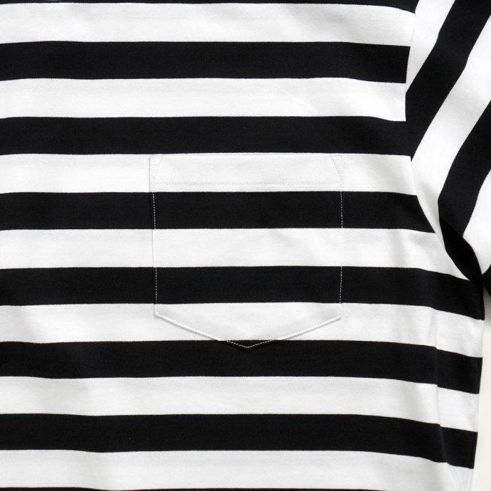 Powderhorn Mountaineering / PH23SS-002 P.H. M.STRIPE L/S TEE Regular Stripe - Black/White ボーダー長袖Tシャツ | Powderhorn Mountaineering(ファッション) | 03