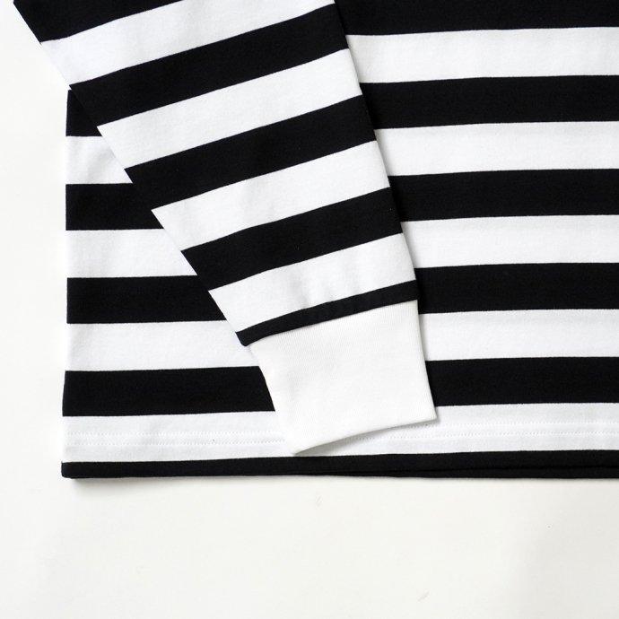 Powderhorn Mountaineering / PH23SS-002 P.H. M.STRIPE L/S TEE Regular Stripe - Black/White ボーダー長袖Tシャツ | Powderhorn Mountaineering(ファッション) | 04