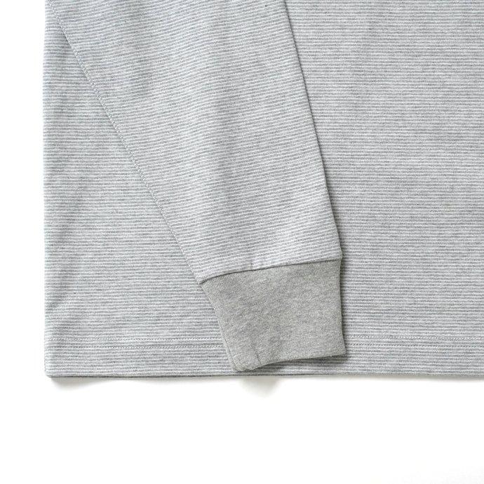 Powderhorn Mountaineering / PH23SS-002 P.H. M.STRIPE L/S TEE Micro Stripe - Grey/White マイクロボーダー長袖Tシャツ | Powderhorn Mountaineering(ファッション) | 04