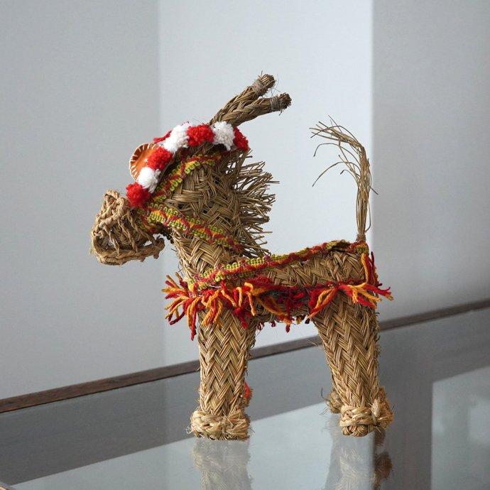 Artesania San Jose / BURRO ESPARTO CON JAQUIMA アルテサニア サンホセ エスパルトグラスオブジェ ロバ 頭絡 01273 インテリア プチギフト プレゼント お祝… | ARTESANIA