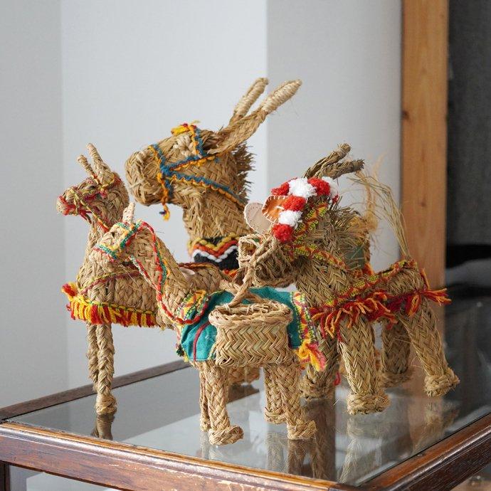 Artesania San Jose / BURRO ESPARTO CON JAQUIMA アルテサニア サンホセ エスパルトグラスオブジェ ロバ 頭絡 01273 インテリア プチギフト プレゼント お祝… | ARTESANIA | 09