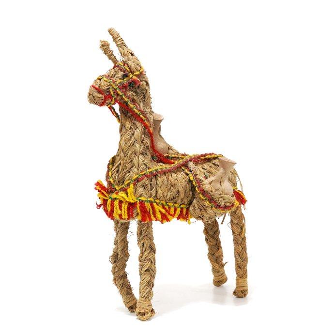Artesania San Jose / BURRO DECORADO CON CANTAROS アルテサニア サンホセ エスパルトグラスオブジェ ロバ 壺 00836-5 インテリア プチギフト プレゼント お… | ARTESANIA | 01