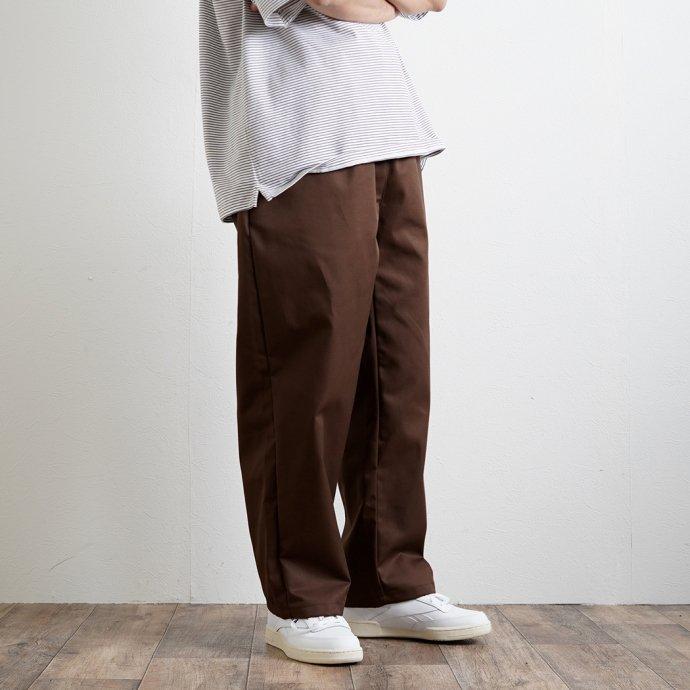 vecchi / C.Coulisse Easy Pants - Brown ポリエステル／コットン イージーパンツ ブラウン |  | 06