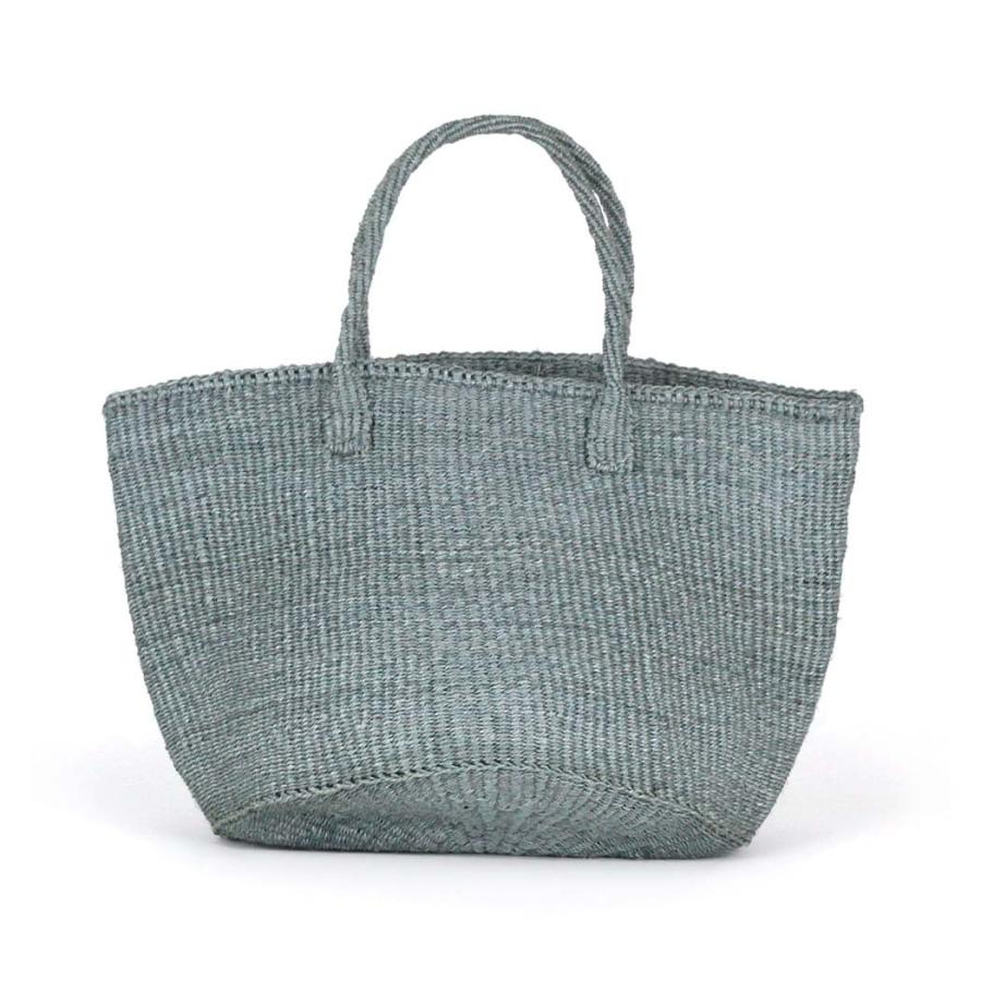 サイザル カゴバッグ ラウンド M K1104-12 ブルーグレー A4 レディース カゴバッグ 12インチ プチギフト お祝い 贈り物 ポイント 消化 買いまわり プレゼント … | 