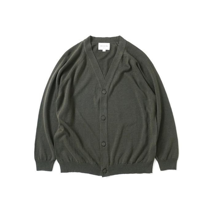 STILL BY HAND スティル バイ ハンド KN02232 - KHAKI GREEN コットン／リネン カーディガン カーキグリーン 送料無料 買い回り 買い周り  即日発送 即納 プチ… | STILL BY HAND