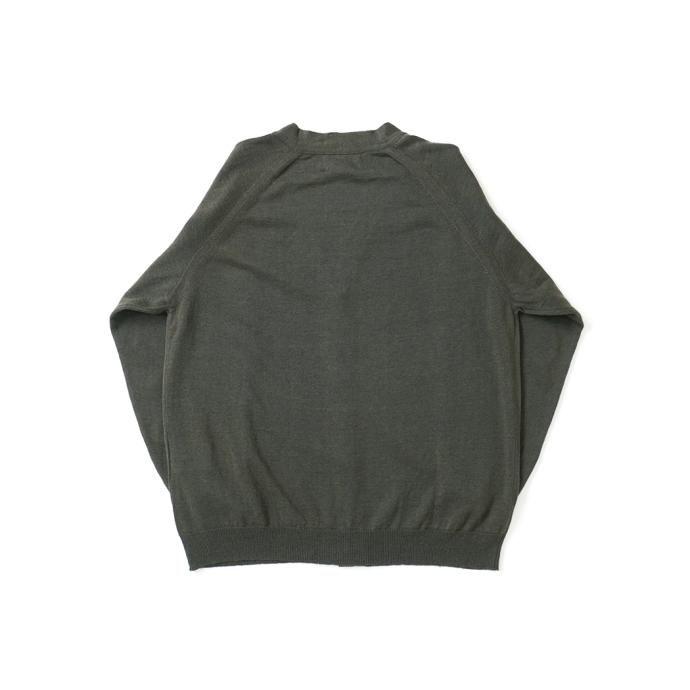 STILL BY HAND スティル バイ ハンド KN02232 - KHAKI GREEN コットン／リネン カーディガン カーキグリーン 送料無料 買い回り 買い周り  即日発送 即納 プチ… | STILL BY HAND | 01
