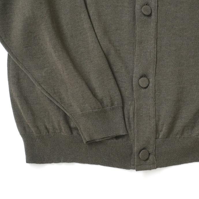 STILL BY HAND スティル バイ ハンド KN02232 - KHAKI GREEN コットン／リネン カーディガン カーキグリーン 送料無料 買い回り 買い周り  即日発送 即納 プチ… | STILL BY HAND | 03