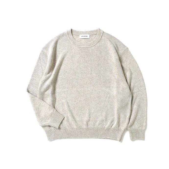 reverve / RV23S003 LONG SLEEVE PULLOVER - NATURAL ロングスリーブ プルオーバー ナチュラル | crepuscule