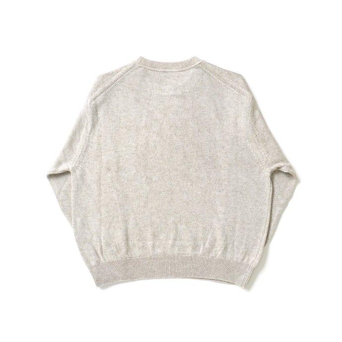 reverve / RV23S003 LONG SLEEVE PULLOVER - NATURAL ロングスリーブ プルオーバー ナチュラル | crepuscule | 01