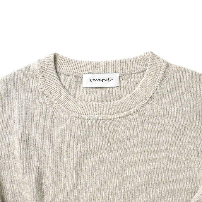 reverve / RV23S003 LONG SLEEVE PULLOVER - NATURAL ロングスリーブ プルオーバー ナチュラル | crepuscule | 02
