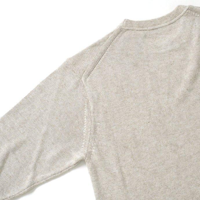 reverve / RV23S003 LONG SLEEVE PULLOVER - NATURAL ロングスリーブ プルオーバー ナチュラル | crepuscule | 04