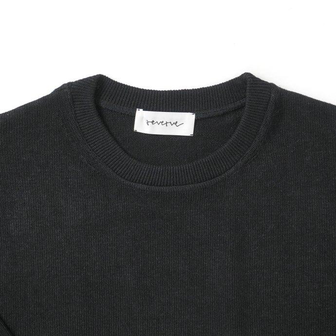 reverve / RV23S003 LONG SLEEVE PULLOVER - BLACK ロングスリーブ プルオーバー ブラック | crepuscule | 02