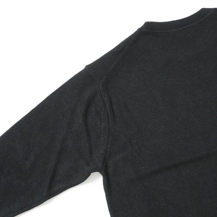 reverve / RV23S003 LONG SLEEVE PULLOVER - BLACK ロングスリーブ プルオーバー ブラック | crepuscule | 04