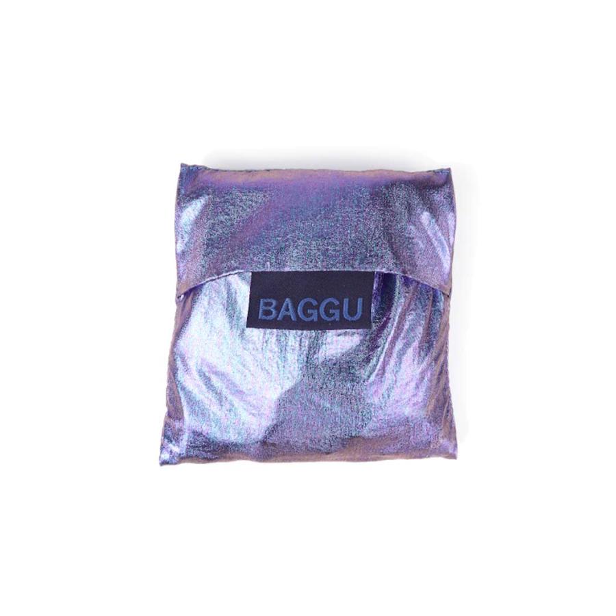 BAGGU バグー エコバッグ BABY 100%リサイクルナイロン - メタリック オーロラ (日本限定モデル) 2023年 新色 パープル ベビー 洗濯可能 折り畳み コンパクト … | ohrora | 05