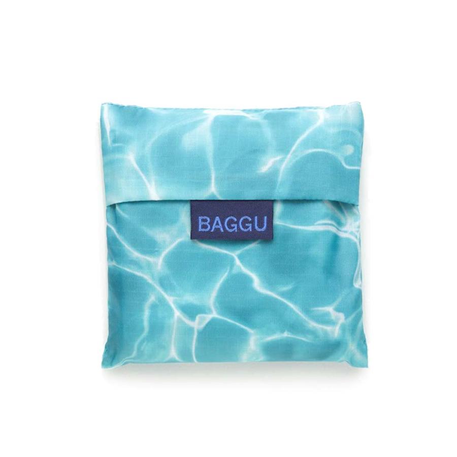 BAGGU バグー エコバッグ STANDARD リサイクル ポリエステル プール 2023年 新色 青 水 柄 洗濯可能 折り畳み コンパクト 軽量 大容量 レジバッグ ショルダー … | BAGGU | 03
