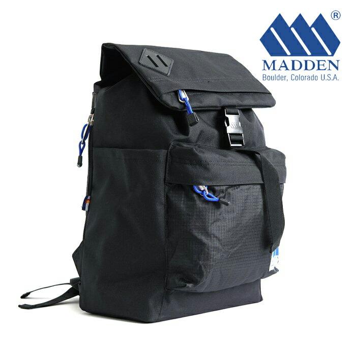 MADDEN / MARKSMAN - Black メデン マークスマン 20L ブラック MDNA-03 リュック バックパック 黒 メンズ ビジネス 大容量 送料無料 PCバッグ ポイント 消化 | MADDEN