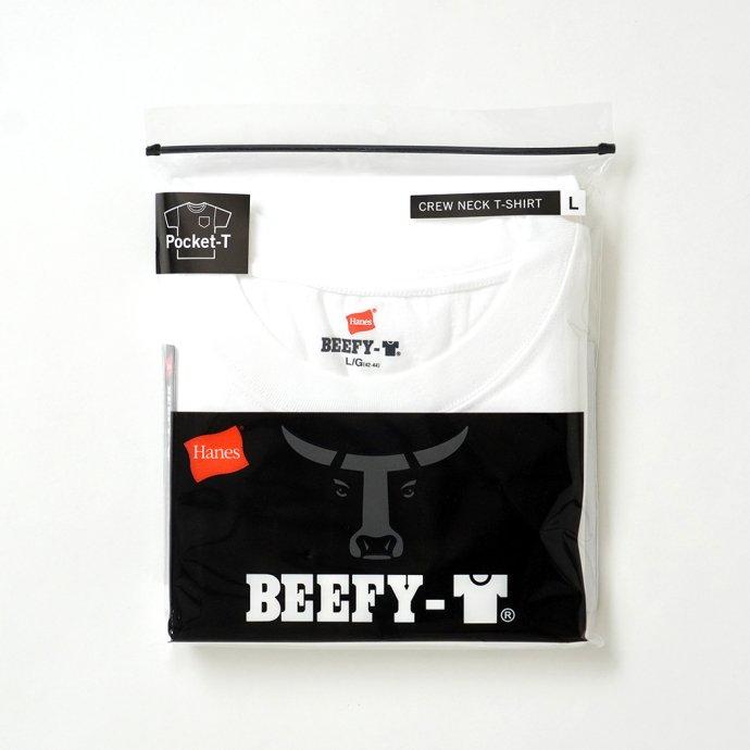 Hanes ヘインズ / BEEFY-T ビーフィー 半袖ポケットTシャツ ホワイト #010 H5190 白 | Hanes | 06