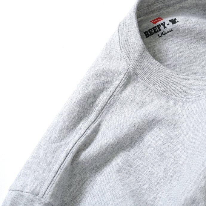 Hanes ヘインズ / BEEFY-T ビーフィー 半袖ポケットTシャツ ヘザーグレー #060 H5190 | Hanes | 04