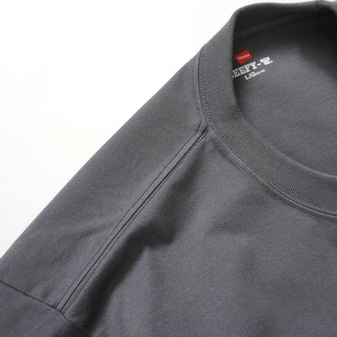 Hanes ヘインズ / BEEFY-T ビーフィー 半袖ポケットTシャツ ダークグレー #081 H5190 | Hanes | 04