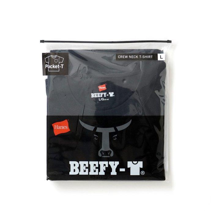 Hanes ヘインズ / BEEFY-T ビーフィー 半袖ポケットTシャツ ブラック #090 H5190 黒 | Hanes | 06