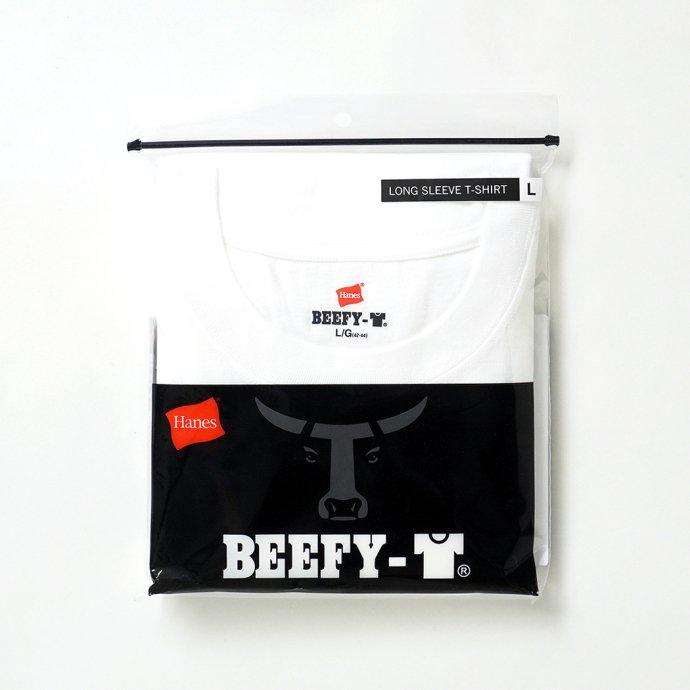 Hanes ヘインズ / BEEFY-T ビーフィー 長袖Tシャツ ホワイト #010 H5186 白 | Hanes | 09