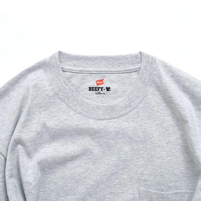 Hanes ヘインズ / BEEFY-T ビーフィー 長袖Tシャツ ヘザーグレー #060 H5186 | Hanes | 02