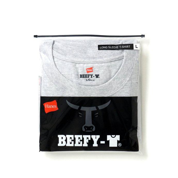 Hanes ヘインズ / BEEFY-T ビーフィー 長袖Tシャツ ヘザーグレー #060 H5186 | Hanes | 06