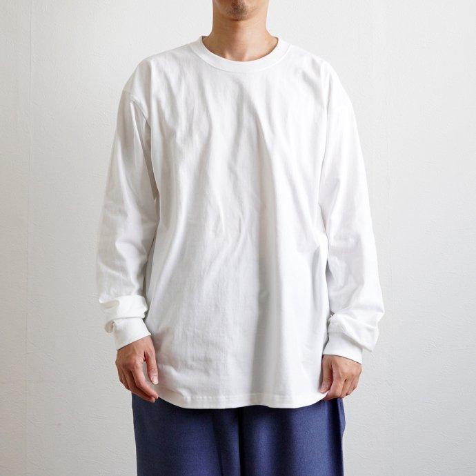 Hanes ヘインズ / BEEFY-T ビーフィー 長袖Tシャツ ホワイト #010 H5186L 大きいサイズ 2XL 3XL XXL XXXL 白 | Hanes | 06