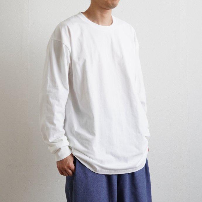 Hanes ヘインズ / BEEFY-T ビーフィー 長袖Tシャツ ホワイト #010 H5186L 大きいサイズ 2XL 3XL XXL XXXL 白 | Hanes | 08