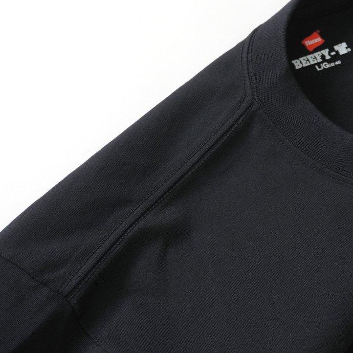 Hanes ヘインズ / BEEFY-T ビーフィー 長袖Tシャツ ブラック #090 H5186L 大きいサイズ 2XL 3XL XXL XXXL 黒 | Hanes | 03