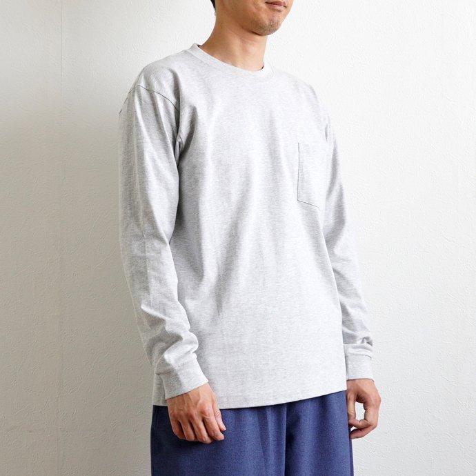 Hanes ヘインズ / BEEFY-T ビーフィー 長袖ポケットTシャツ ホワイト #010 H5196 白 | Hanes | 08