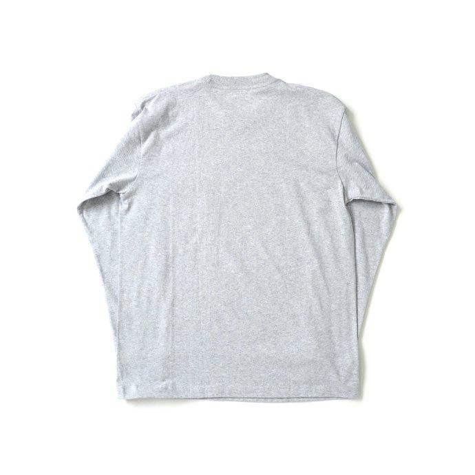Hanes ヘインズ / BEEFY-T ビーフィー 長袖ポケットTシャツ ヘザーグレー #060 H5196 | Hanes | 01