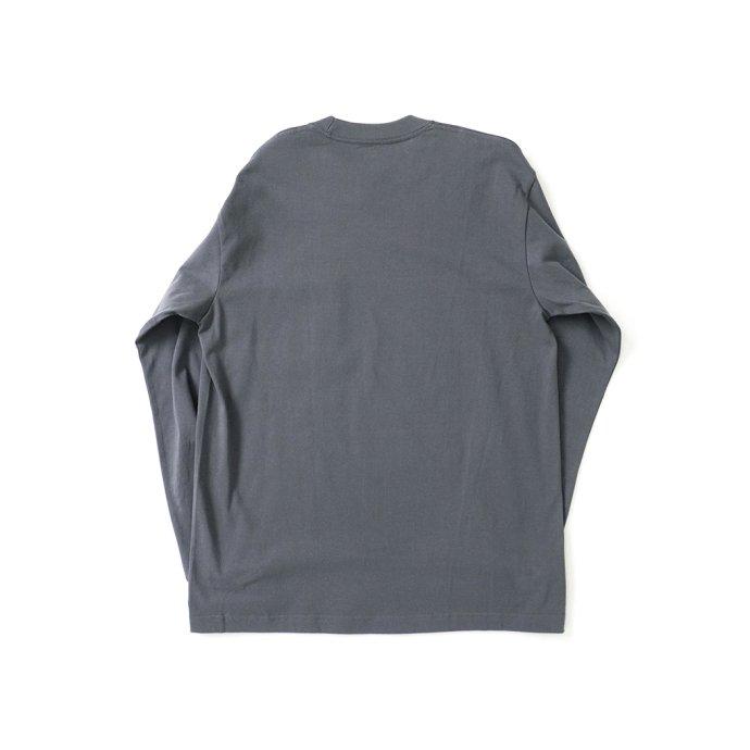Hanes ヘインズ / BEEFY-T ビーフィー 長袖ポケットTシャツ ダークグレー #081 H5196 | Hanes | 01