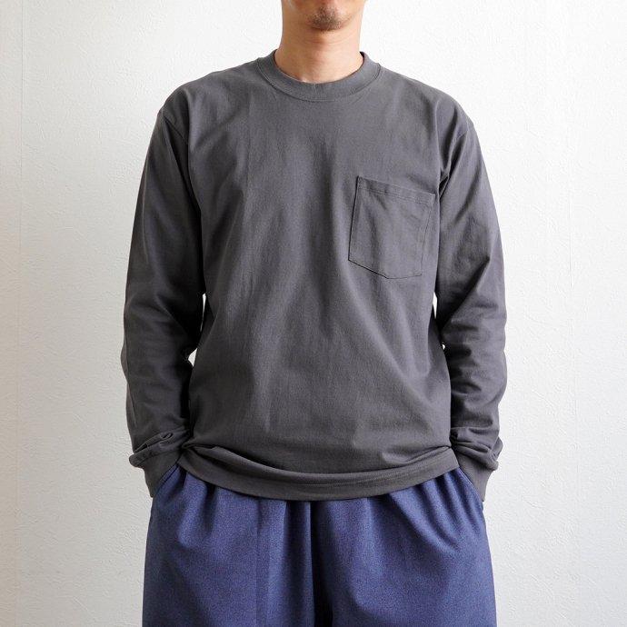 Hanes ヘインズ / BEEFY-T ビーフィー 長袖ポケットTシャツ ブラック #090 H5196 黒 | Hanes | 10