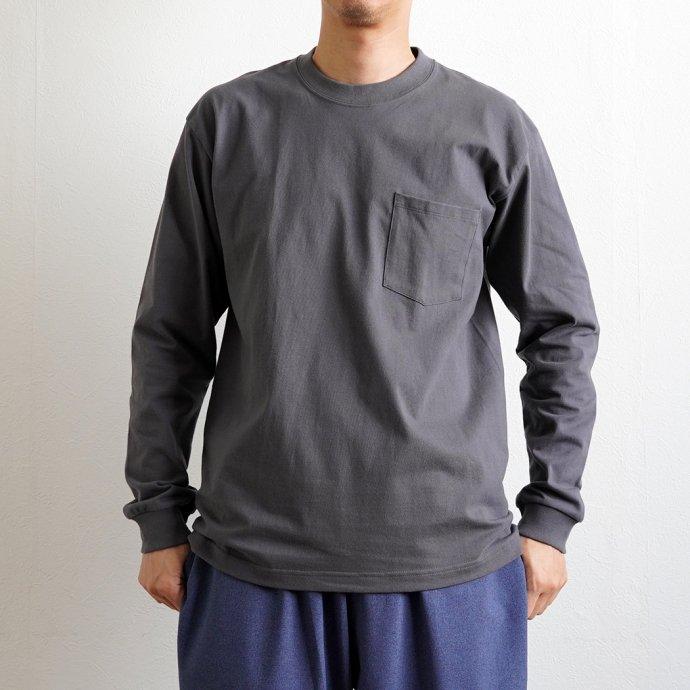 Hanes ヘインズ / BEEFY-T ビーフィー 長袖ポケットTシャツ ブラック #090 H5196 黒 | Hanes | 09